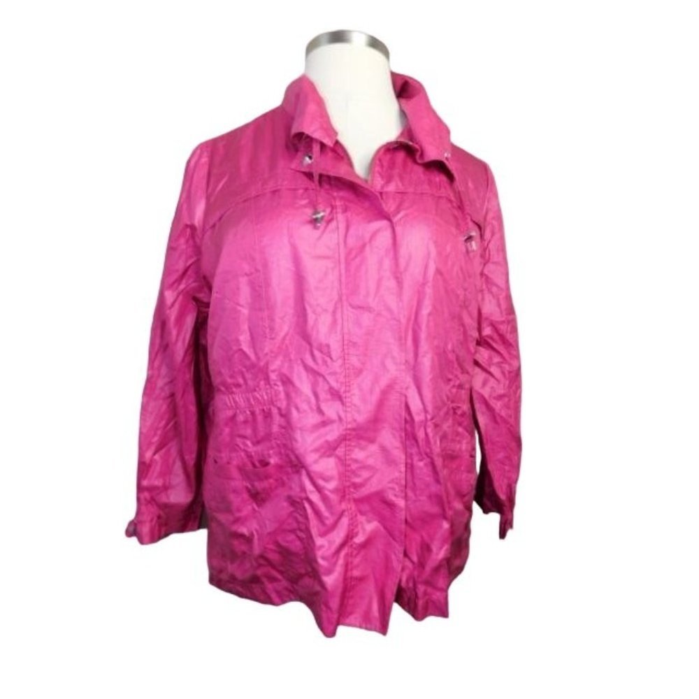 Chico's Bright Pink Lightweight Packable Jacket
